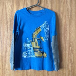 Jumping Beans excavator construction shirt, sz 6